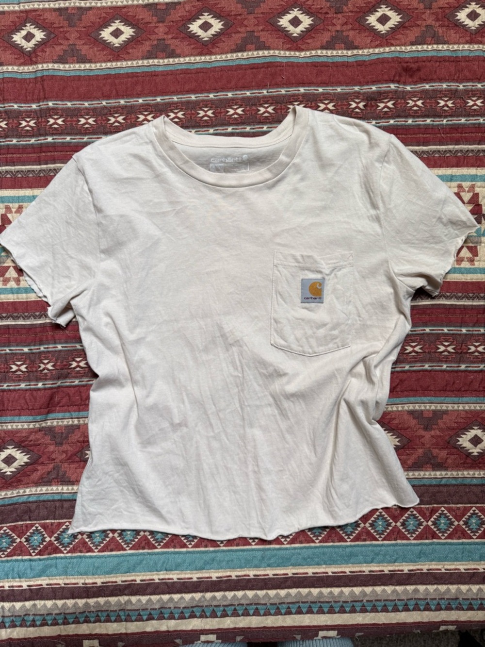 Carhartt Light Beige Crew Neck T-Shirt XS